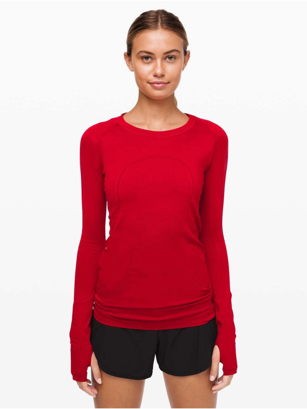 Lululemon Women’s Long-Sleeve Crewneck Top in Red